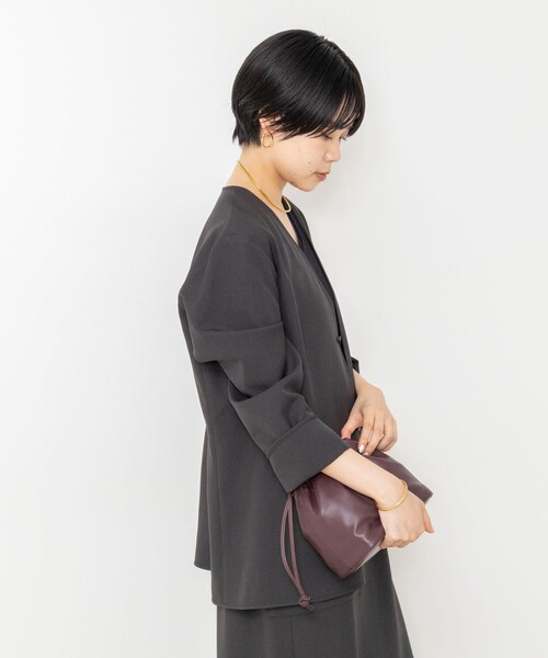 新品未使用　24AW Rie Miller ミリタリージャケット Rie Miller（リエミラー） ジャケット ノーカラージャケット
