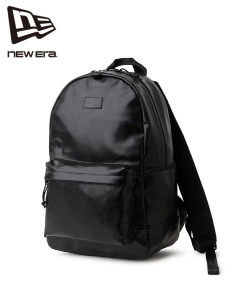 new era ライトパック 27L シンセティックレザー ブラック リュック NEW ERA（ニューエラ） デイバック リュック 「NEW ERA」ライトパック