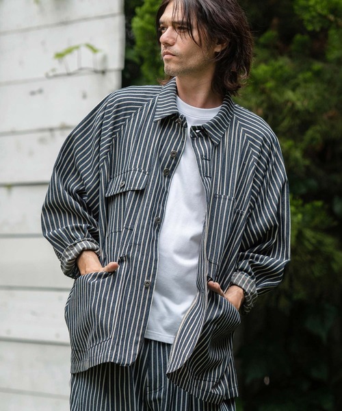 「CAMBIO」 デニムジャケット S ブルー メンズ_画像8