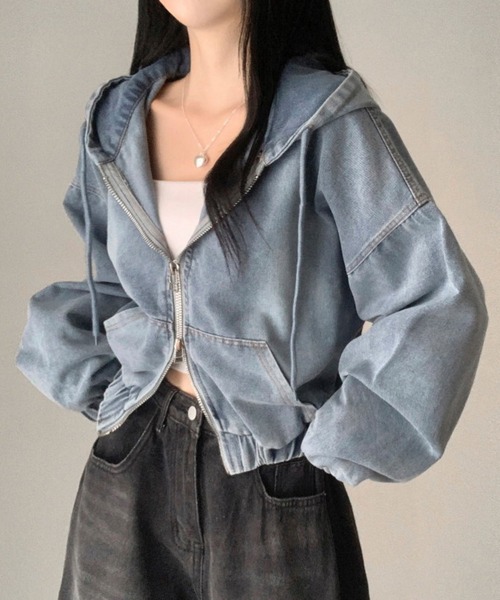 FREE STYLISTS デニムジャケット gジャン フード付き デニム