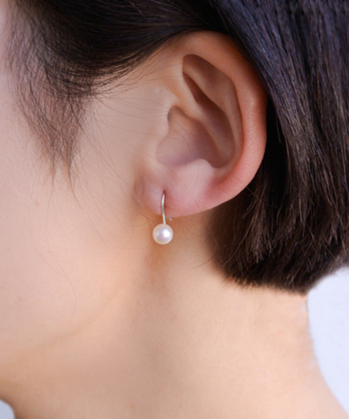 va vendome aoyama ピアス K10WG 淡水パールピアス レディース 
