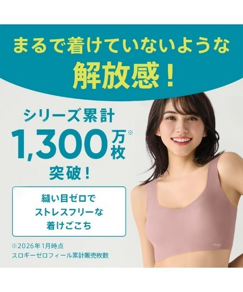 スロギー  Mサイズ2枚とSサイズ2枚　ブラジャー sloggi - スロギー ゼロ レース 2 ノンワイヤーブラジャー Mサイズ 2
