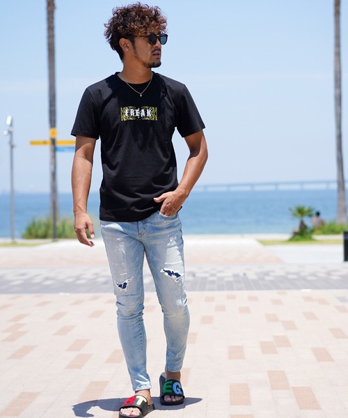 adamsJUGGLER ジーンズ ライトインディゴダーツデニムロング