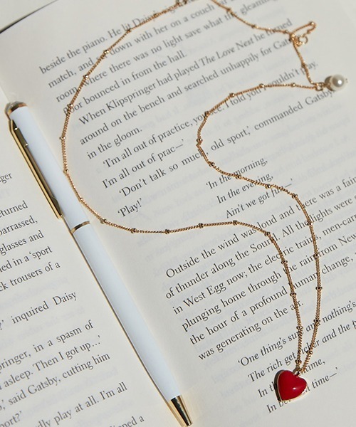 ☆人気☆【VINTAGE HOLLYWOOD】☆Petit Color Heart Necklac.e☆ ネックレス 「VINTAGE HOLLYWOOD」ALICE HEART NECKLACE RED