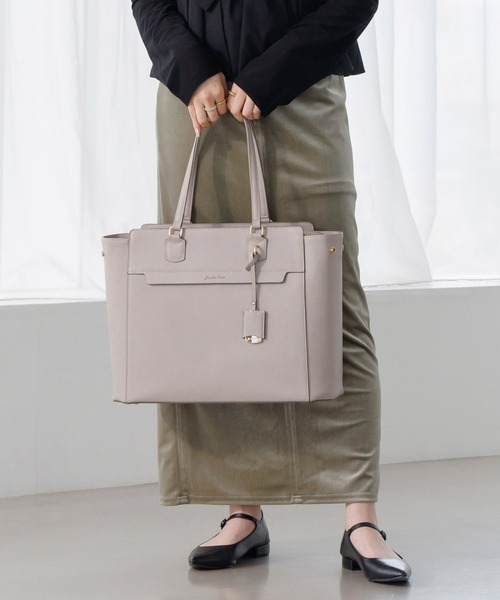 レディース ビジネスバッグ リモハピ トートバッグ B4サイズ PC収納 Jewelna Rose リモハピ トートバッグ B4サイズ 15.6インチPC収納
