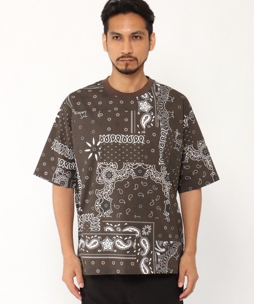 即発送 Tシャツ バンダナ 公式・アウトレット】ショートスリーブレトロバンダナロゴティー