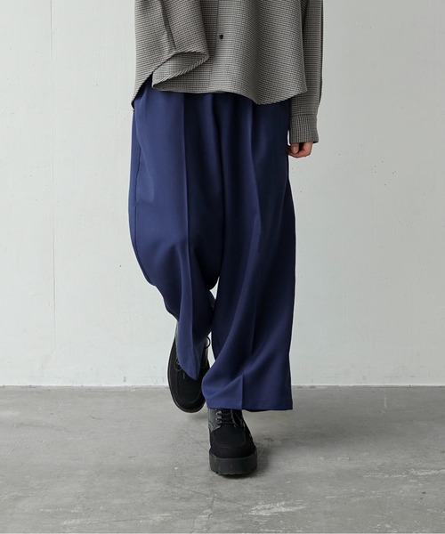パンツ スラックス Action texture tapered wide slacks/アクションテクスチャーテーパードワイドスラックス|ZOZOTOWN |06