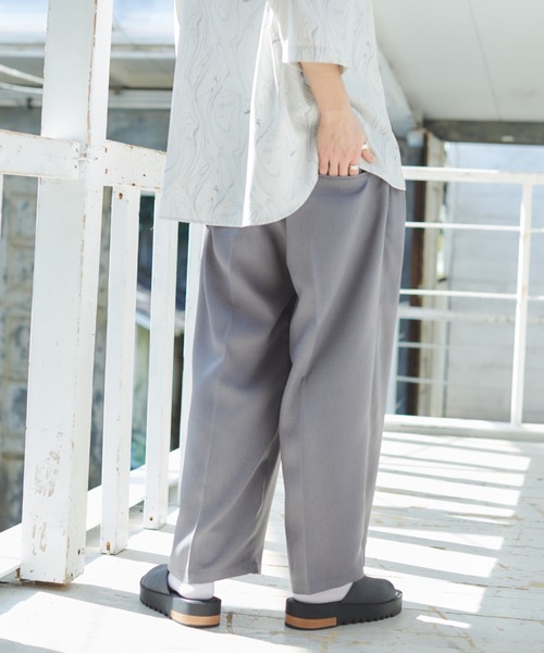 パンツ スラックス Action texture tapered wide slacks/アクションテクスチャーテーパードワイドスラックス|ZOZOTOWN |20
