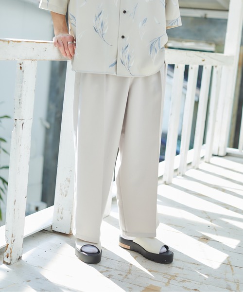 パンツ スラックス Action texture tapered wide slacks/アクションテクスチャーテーパードワイドスラックス|ZOZOTOWN |13