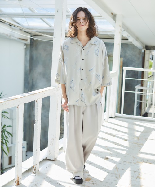 パンツ スラックス Action texture tapered wide slacks/アクションテクスチャーテーパードワイドスラックス|ZOZOTOWN |07