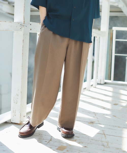 パンツ スラックス Action texture tapered wide slacks/アクションテクスチャーテーパードワイドスラックス|ZOZOTOWN |23