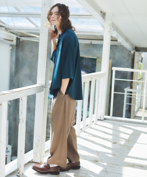パンツ スラックス Action texture tapered wide slacks/アクションテクスチャーテーパードワイドスラックス|ZOZOTOWN |22