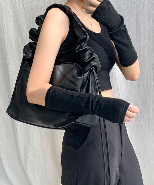 cream creme トートバッグ シャーリング2WAYレザートートバッグ