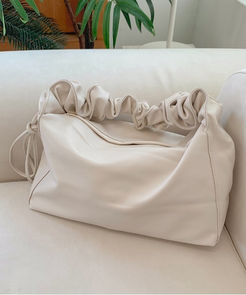cream creme トートバッグ シャーリング2WAYレザートートバッグ