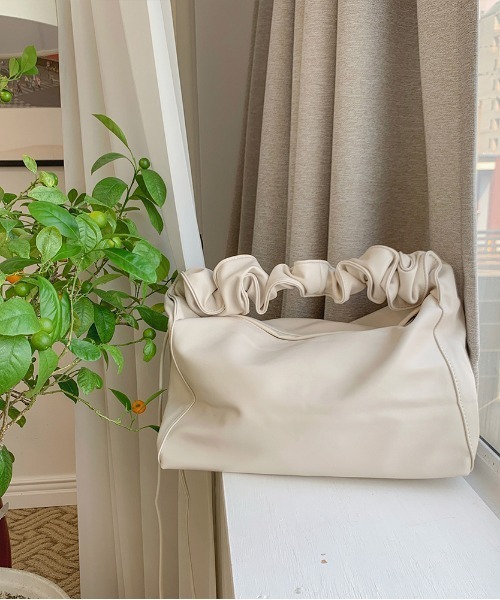cream creme トートバッグ シャーリング2WAYレザートートバッグ