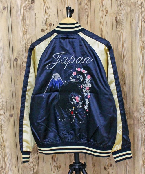 「フェローズ」スカジャン‗五重の塔×虎‗L ❤️【贅沢な1着♪】フェローズ スカジャン リバーシブル 龍×虎