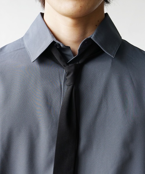 MinoriTY（マイノリティ） シャツ ストレッチネクタイ付ボウタイシャツ