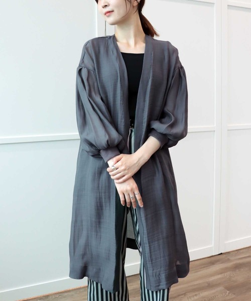 ブラウス シャツ テンセルシアーロングブラウス レディース Jines ブラウス シャツ テンセルシアーロングブラウス