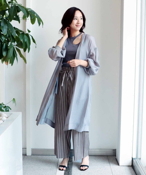 ブラウス シャツ テンセルシアーロングブラウス レディース Jines ブラウス シャツ テンセルシアーロングブラウス
