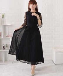 レア UNDERCOVER ビスチェ風ワンピース シフォン 切りっぱなし 黒 Lace Ladies ドレス ビスチェ風シフォンプリーツワンピース