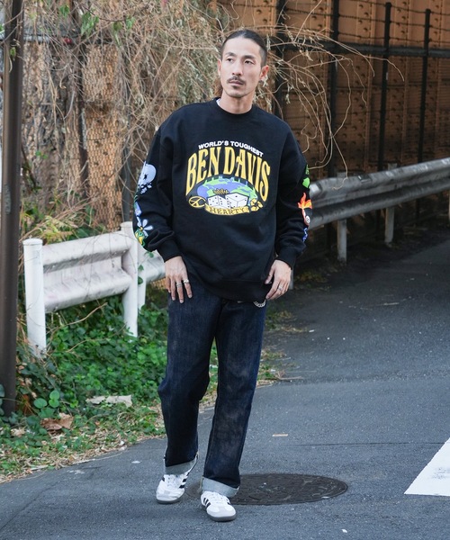 BEN DAVIS トレーナー スウェット 「BEN DAVIS/ベンデイビス」袖 