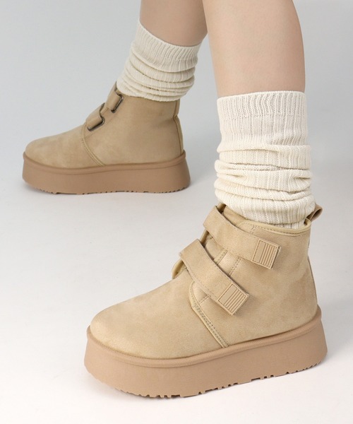 Dedes（デデス） ブーツ 厚底 ムートン ミドルブーツ (6363)(6364