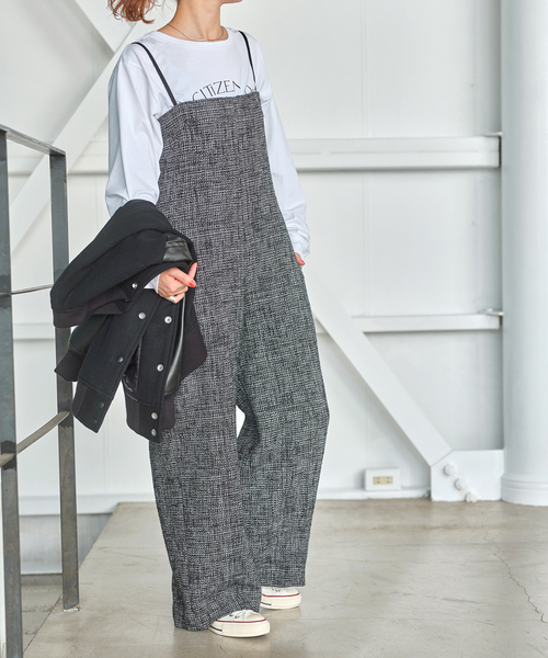 Spick＆Span サロペット オーバーオール ツイードサロペット