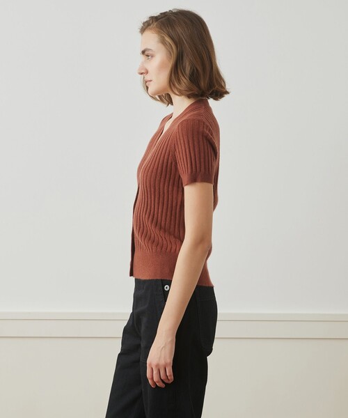 JAMES PERSE（ジェームスパース） カーディガン カシミヤリブ Vネック