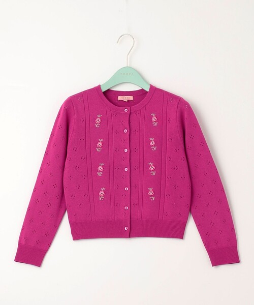 TOCCA カーディガン TINY ROSE KNIT レディース : ZOZOTOWN