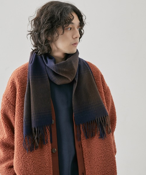 j.n.r.d マフラー j.n.r.d/ウールアソート柄マフラー メンズ