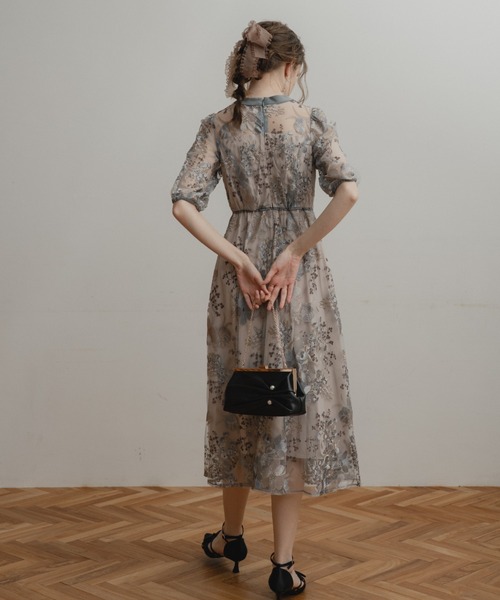 Dorry Doll（ドリードール） ドレス フラワーエンブロイダリードレス