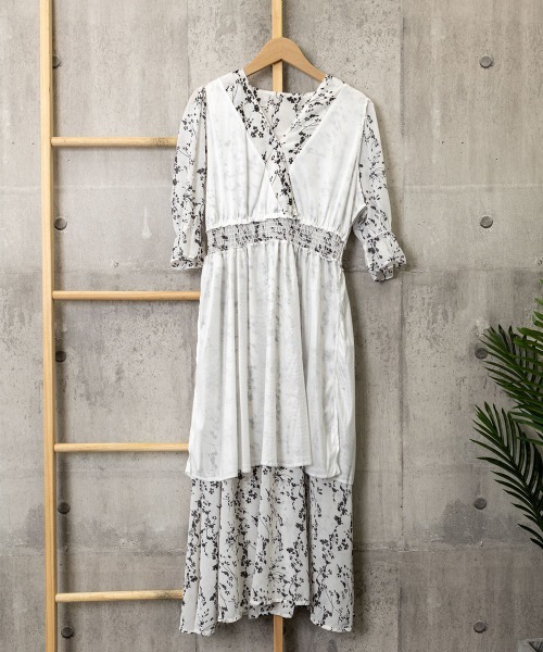 miniministore ワンピース 花柄 フレアワンピース春夏