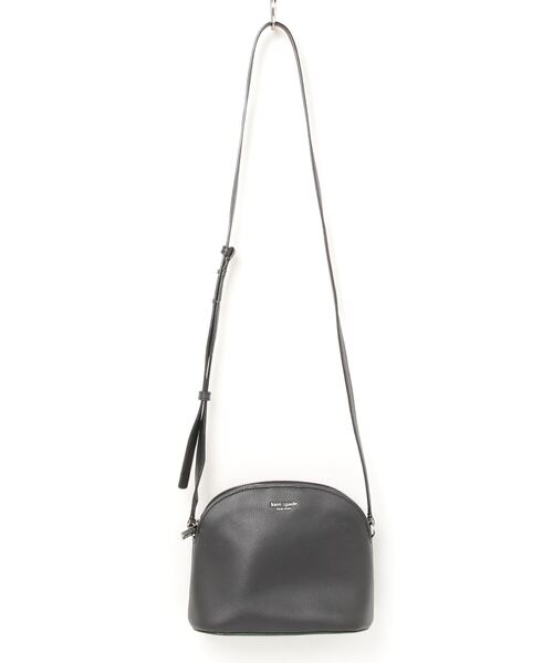 kate spade ブラック レザー ショルダーバッグ kate spade NEW YORK 「kate new york」 ショルダーバッグ