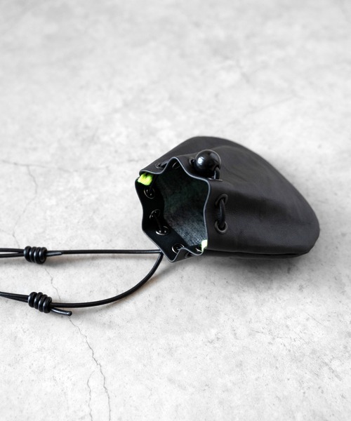 50点ポーチ SENTI ポーチ センティ / Dyneema Leather DRAWSTRING BAG_SS