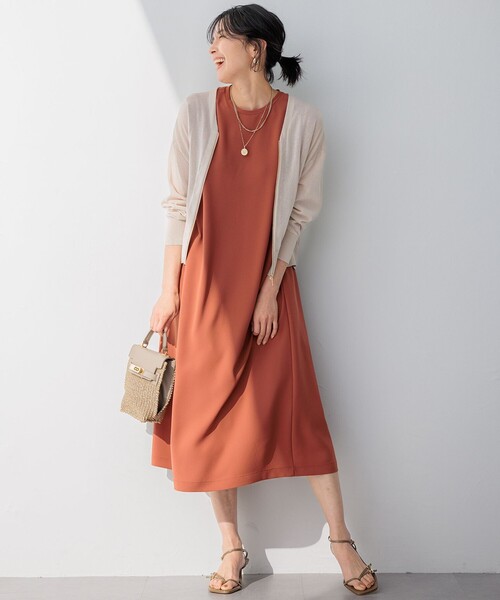 新品23区★【洗える】ストレッチジョーゼット ワンピース 洗える】ストレッチジョーゼット ワンピース / 23区