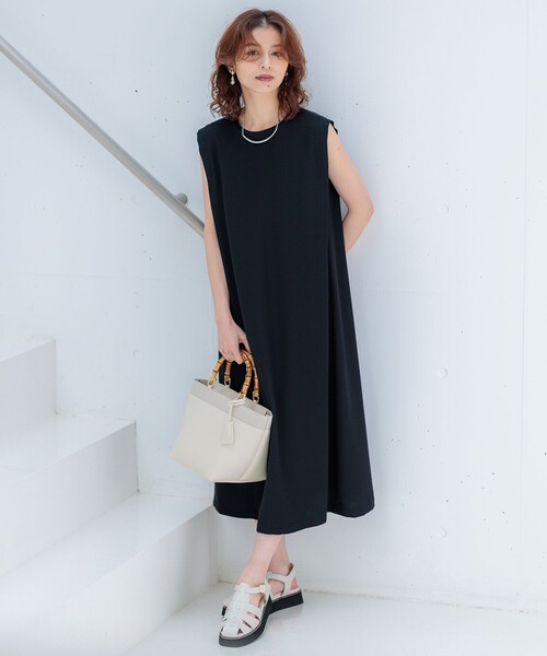 23区（ニジュウサンク） ワンピース 「洗える」ストレッチジョーゼット