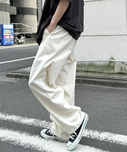 チノパン ワイドテーパード リラックスイージー シェフパンツ ワーク