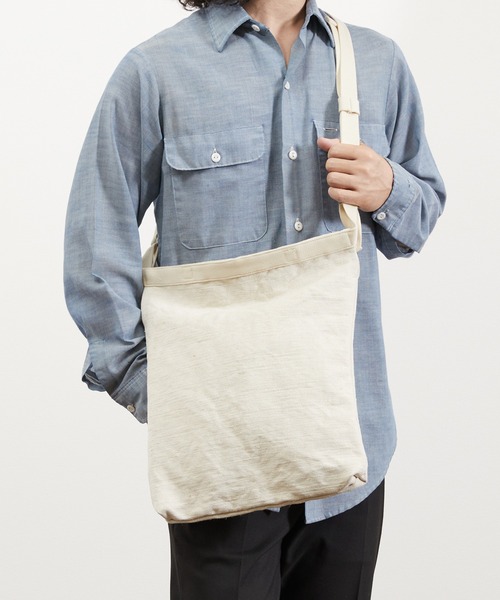 SLOW(スロウ) Safilin Herringbone -Roll Shoulder Bag S