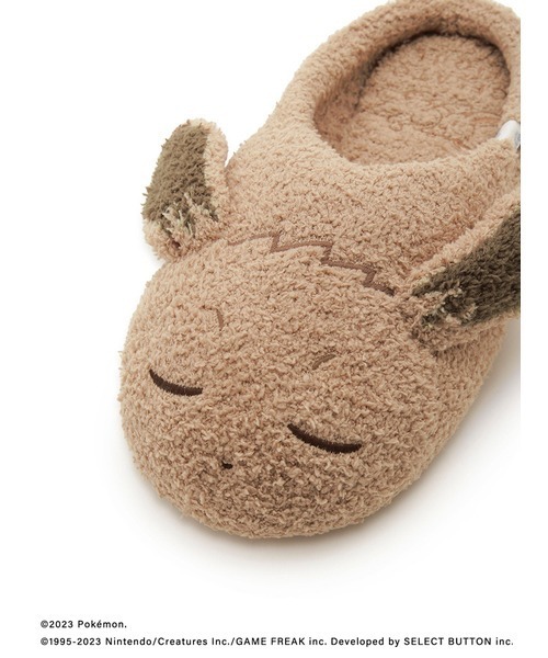 ジェラピケ　イーブイ　スリッパ gelato pique スリッパ 「ポケモンスリープ」ベビモコ イーブイ