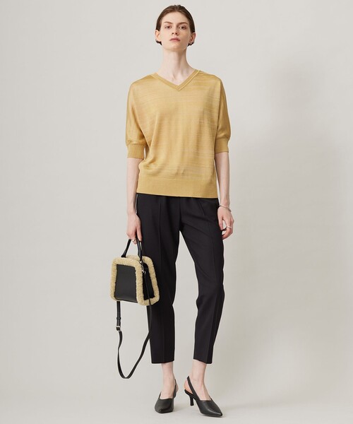 ICB（アイシービー） パンツ ウール2WAYストレッチ ドロストパンツ