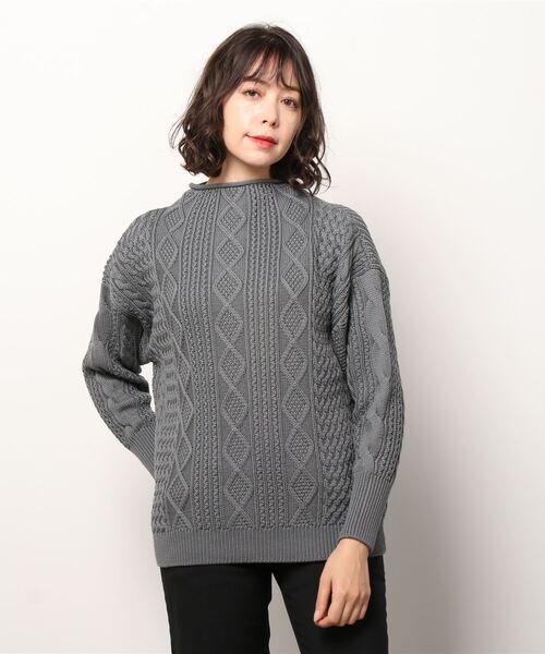 BATONER」 長袖ニット F グレー レディース : 85003247 : ZOZOTOWN 