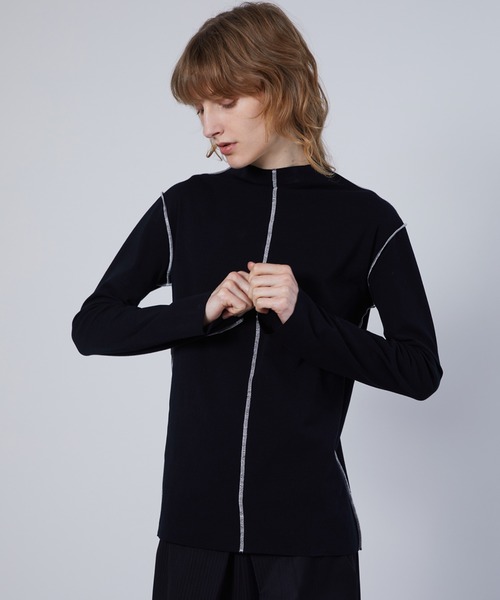tシャツ 「ELOOPS」ステッチラインルーズトップス・カットソー レディース メンズ tシャツ 「ELOOPS」ステッチラインルーズトップス・カットソー