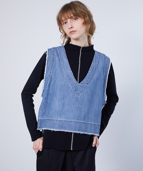 tシャツ 「ELOOPS」ステッチラインルーズトップス・カットソー