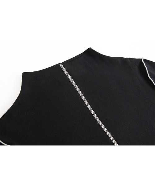 tシャツ 「ELOOPS」ステッチラインルーズトップス・カットソー レディース メンズ tシャツ 「ELOOPS」ステッチラインルーズトップス・カットソー