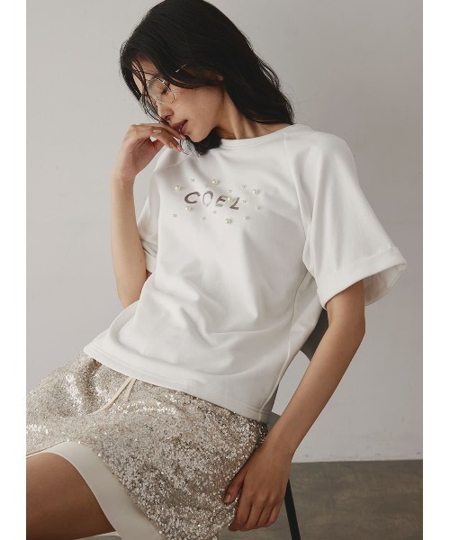 COELランダムパールTシャツ COEL tシャツ COELランダムパールTシャツ レディース : ZOZOTOWN