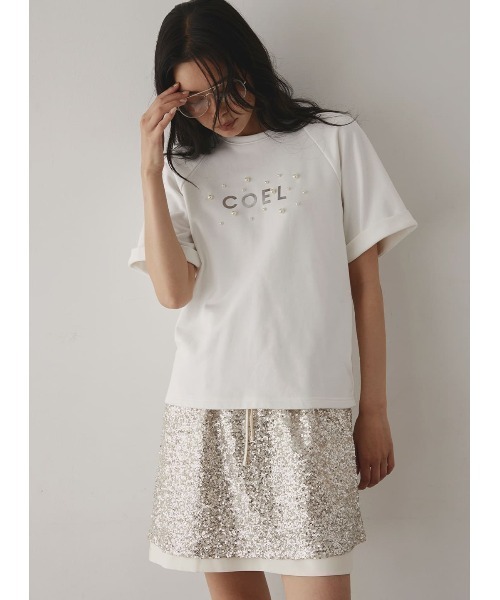 tシャツ COELランダムパールTシャツ レディース COEL tシャツ COELランダムパールTシャツ レディース : ZOZOTOWN