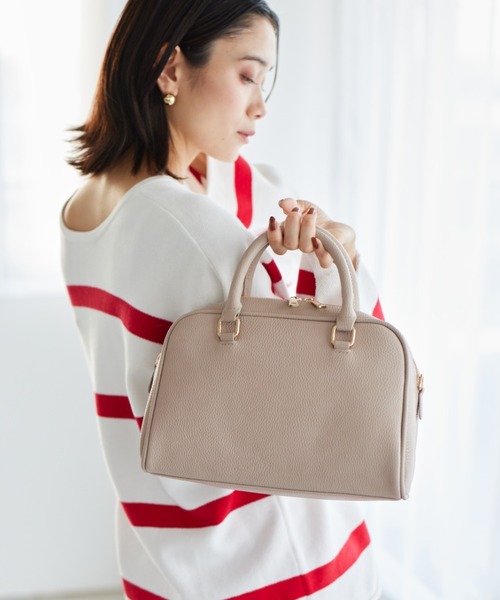 VELETTO ボストンショルダー ライトブラウン、ジャラジャラチャーム VELETTO ボストンショルダー ライトブラウン、ジャラジャラチャーム
