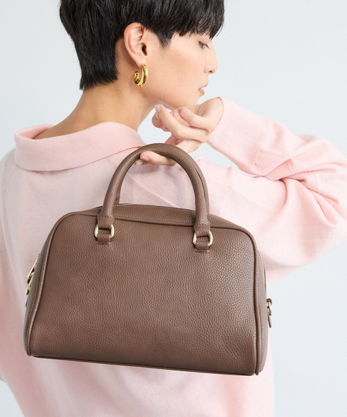 VELETTO ボストンショルダー ライトブラウン、ジャラジャラチャーム VELETTO ボストンショルダー ライトブラウン、ジャラジャラチャーム