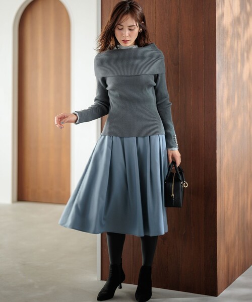 ニット セーター ELENAオフショル風 ニットプルオーバー レディース WEB限定】ELENAオフショル風 ニットプルオーバー / 組曲