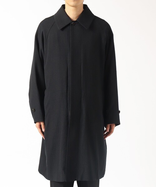 marka RAGLAN SLEEVES COATステンカラーコート黒サイズ2 marka RAGLAN SLEEVES COATステンカラーコート黒サイズ2